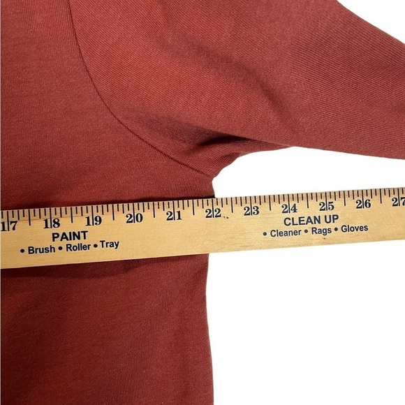 LL Bean Signature Sweater Size L Organic Pull over Mock Neck Quarter Zip - Picture 6 of 6